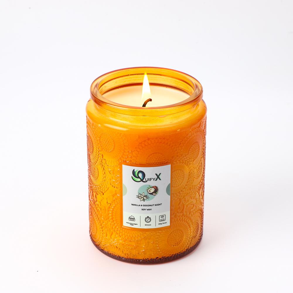 Vela Aromática de Vainilla y Coco
